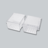 Kit Cajones de Verduras Superior e Inferior DA97-08693B + DA97-08692B - Para Refrigerador Samsung